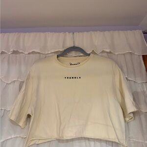 YoungLA Women's Beige Crop Top